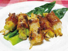 アスパラガスとさつまいもの肉巻き